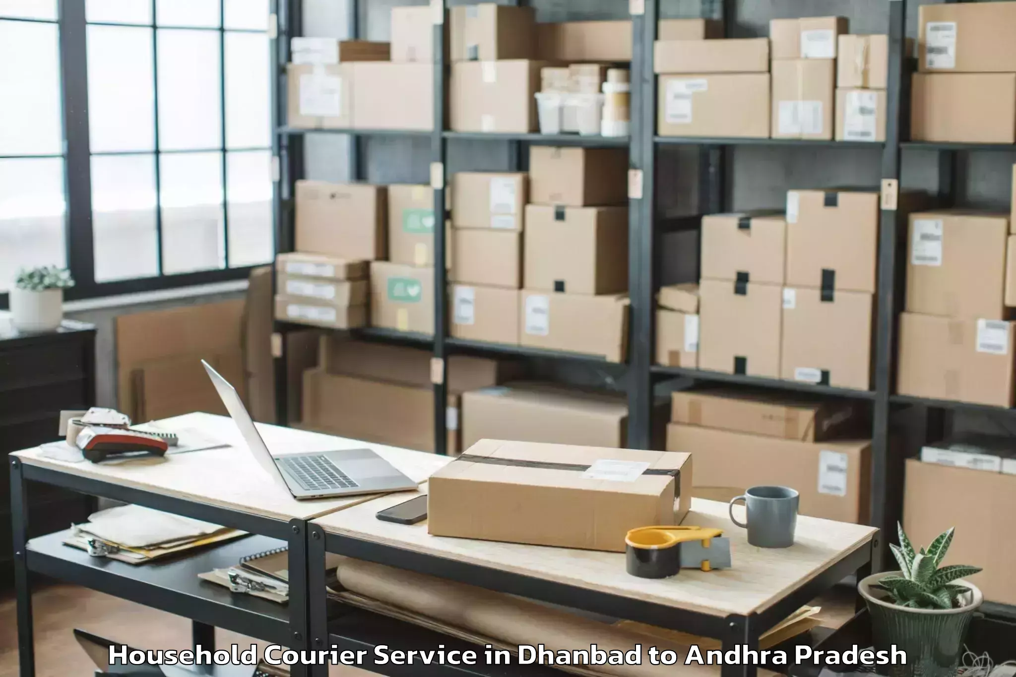 Quality Dhanbad to Chintalapudi Household Courier